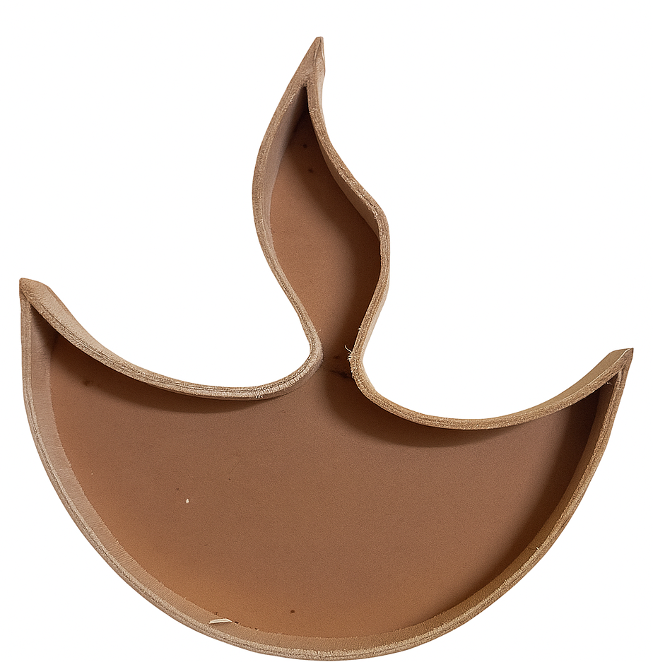 Wooden Diya Shape Cutout