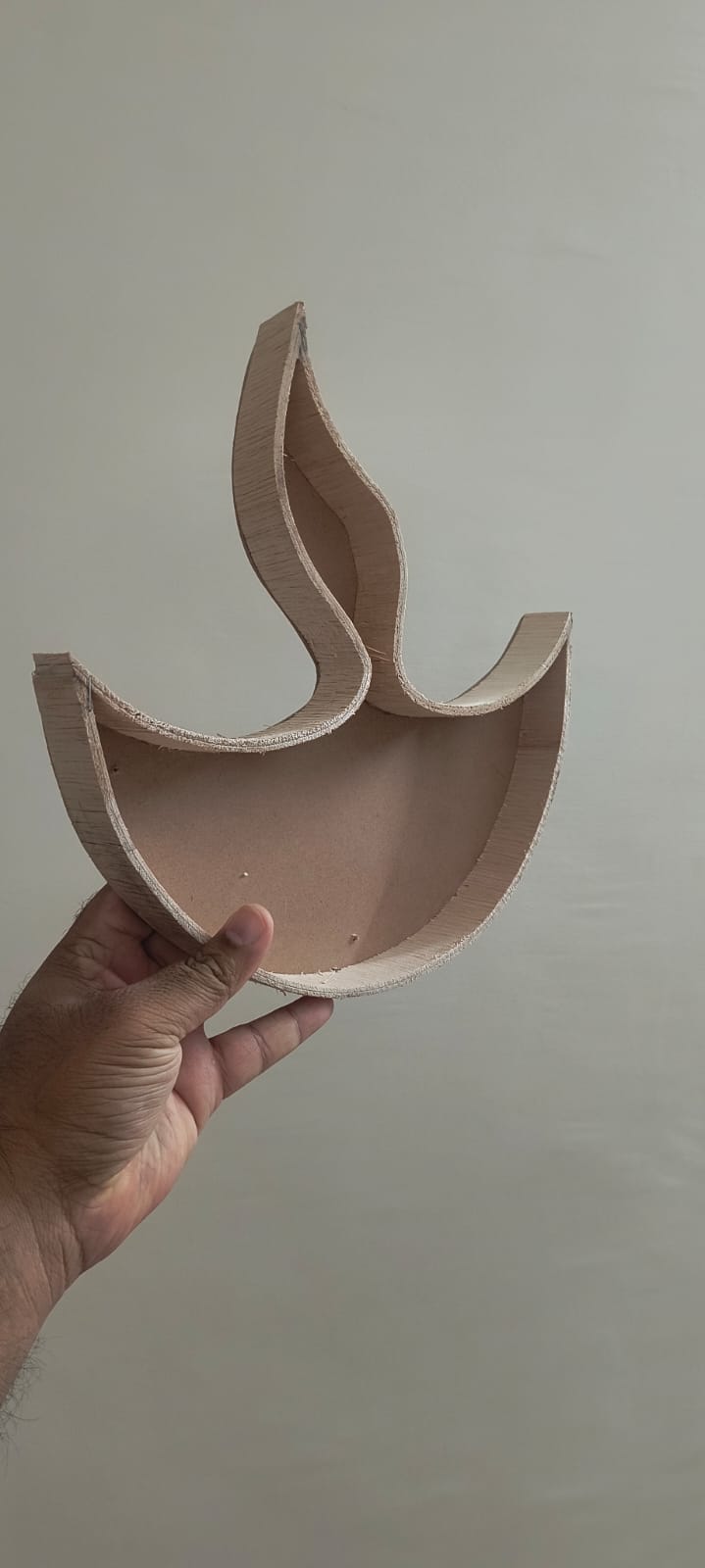 Wooden Diya Shape Cutout