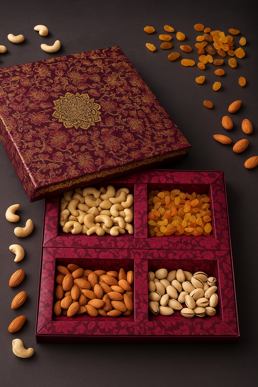 Premium Dry Fruits Gift Box 600G