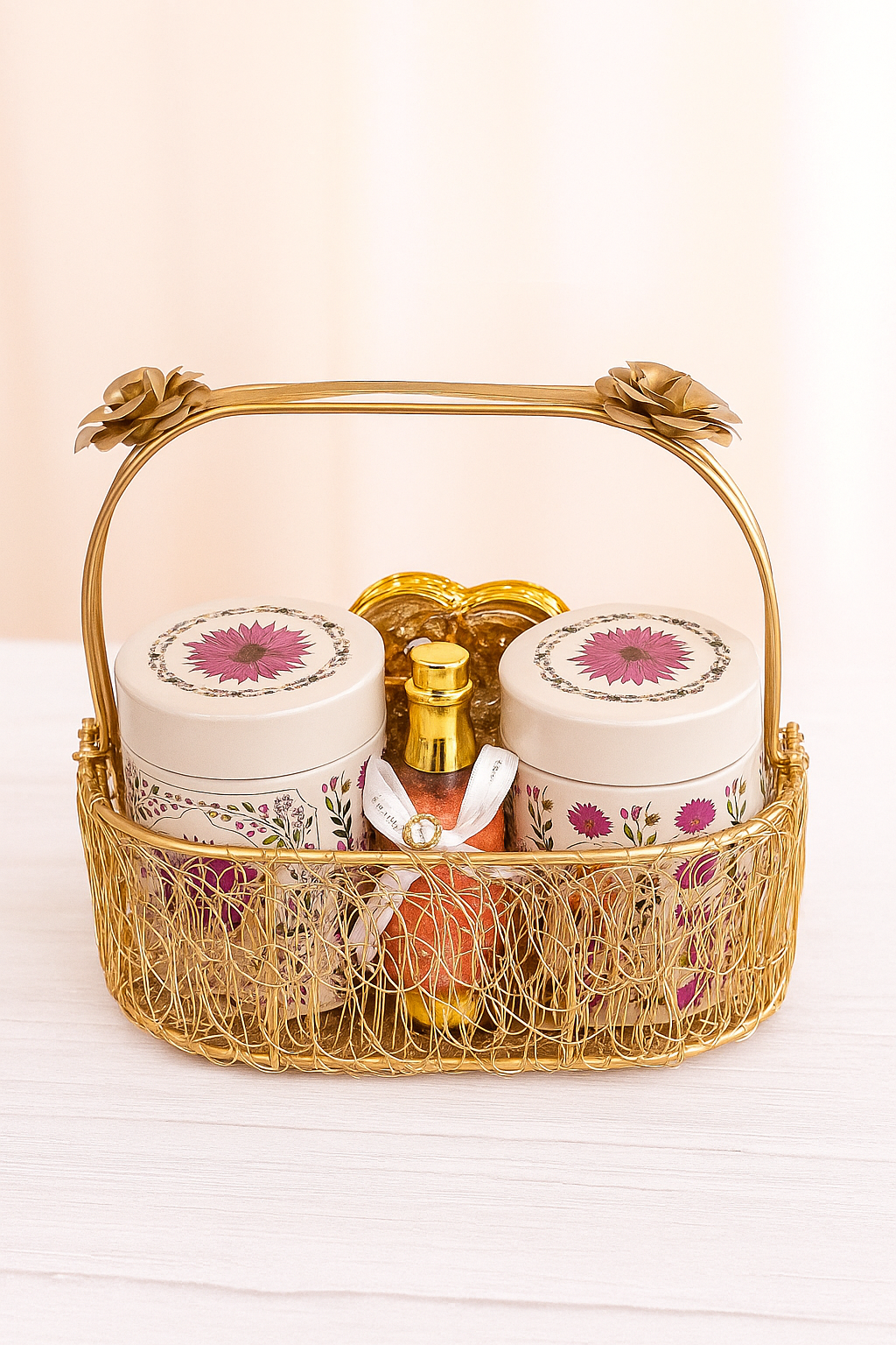 Golden snack Gift Basket