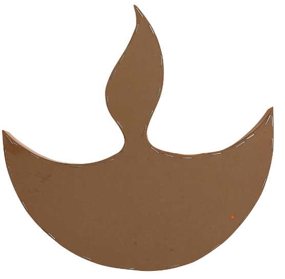 Wooden Diya Shape Cutout