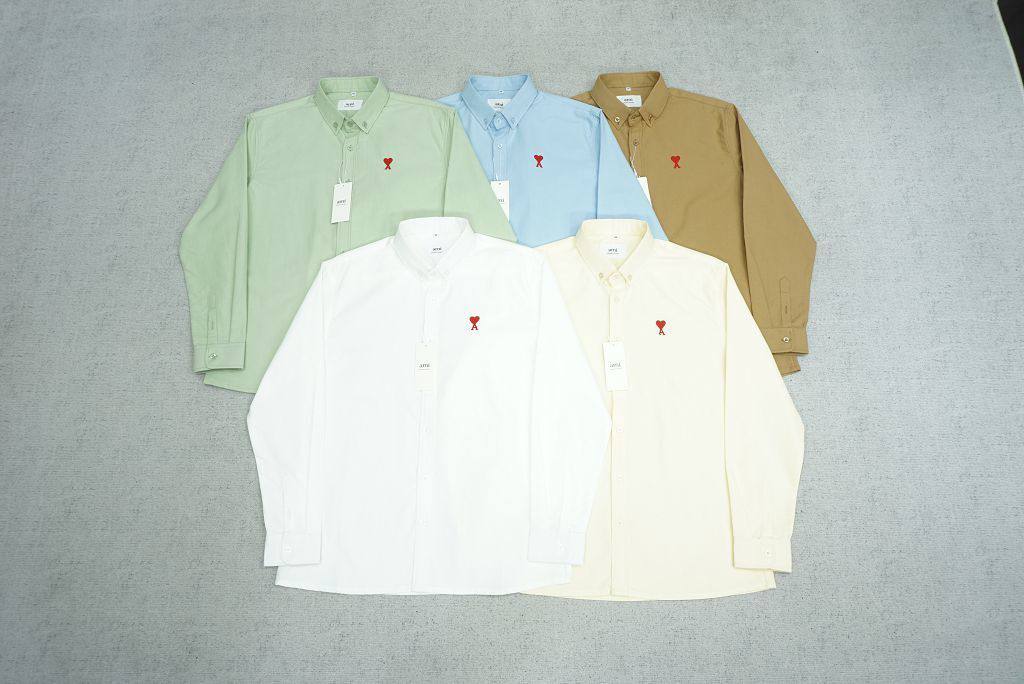 Ami Paris Button-Down Shirts