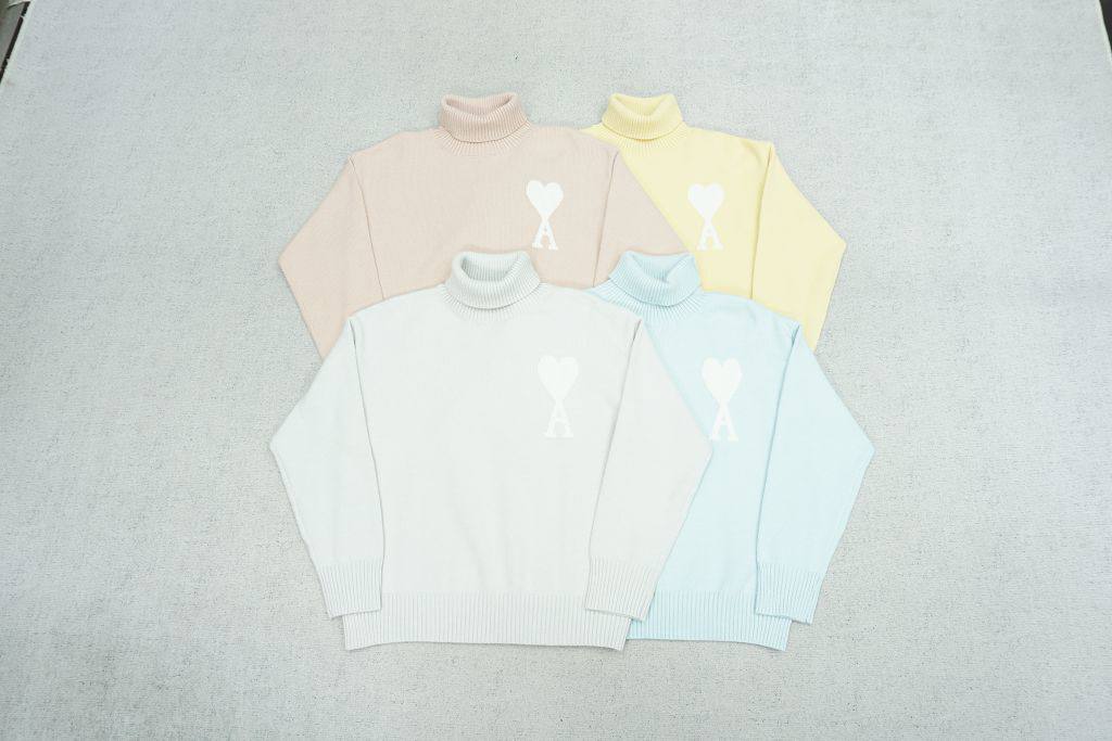 Ami Paris Turtleneck Sweaters