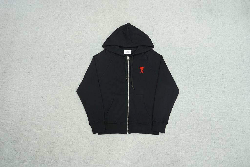 Ami Paris Zip-Up Hoodies