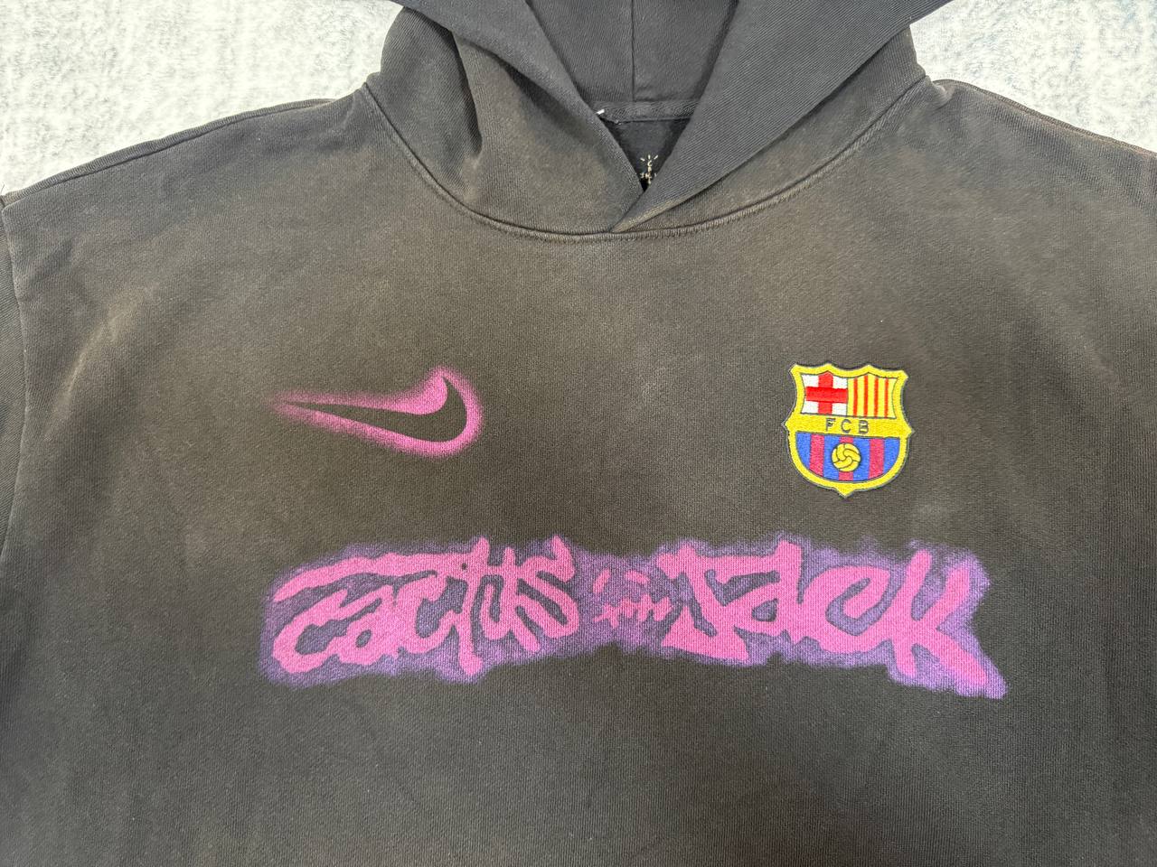 Nike x Cactus Jack x FC Barcelona Black Hoodie
