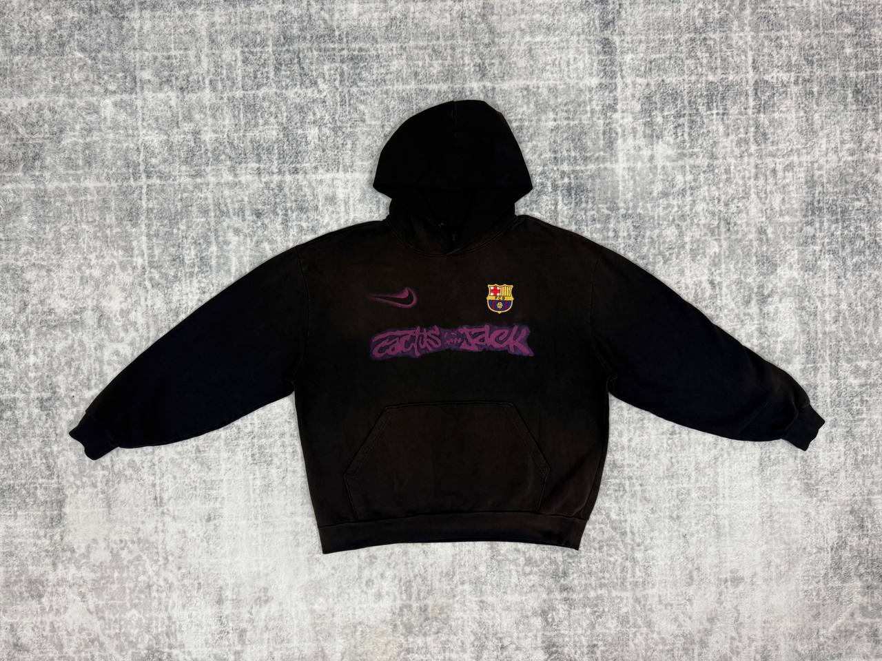 Nike x Cactus Jack x FC Barcelona Black Hoodie