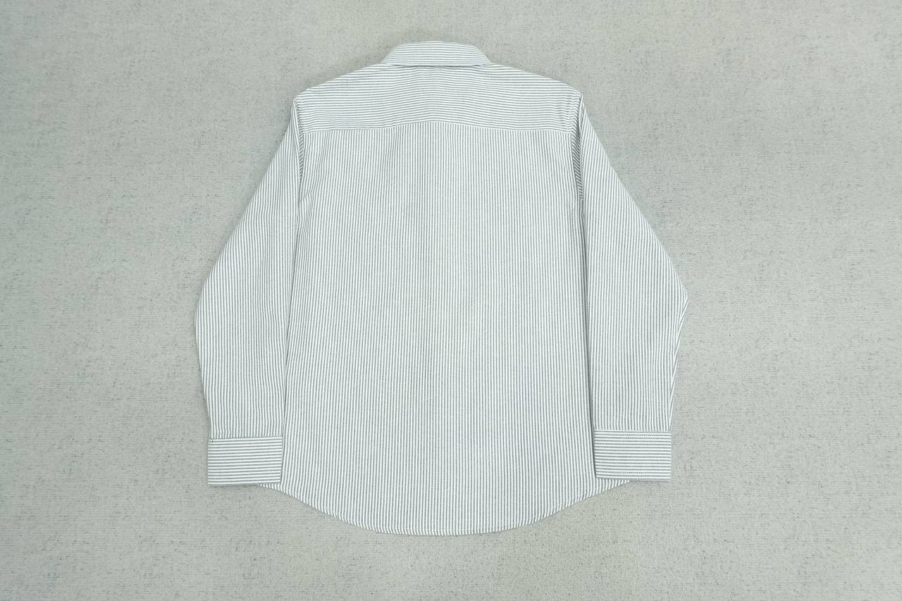 Ami Paris Striped Button-Up Shirt