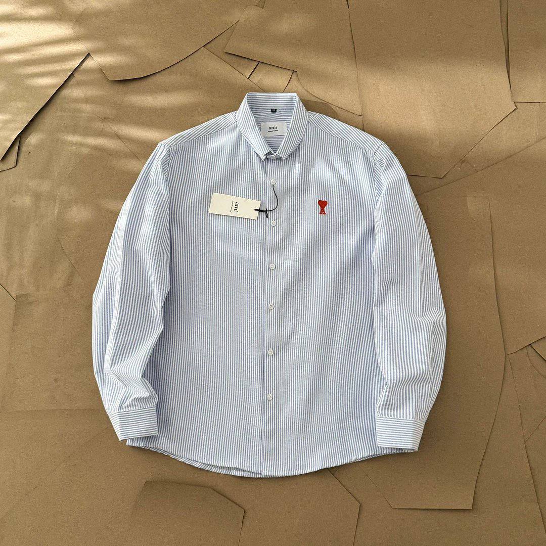 Ami Striped Cotton Shirts