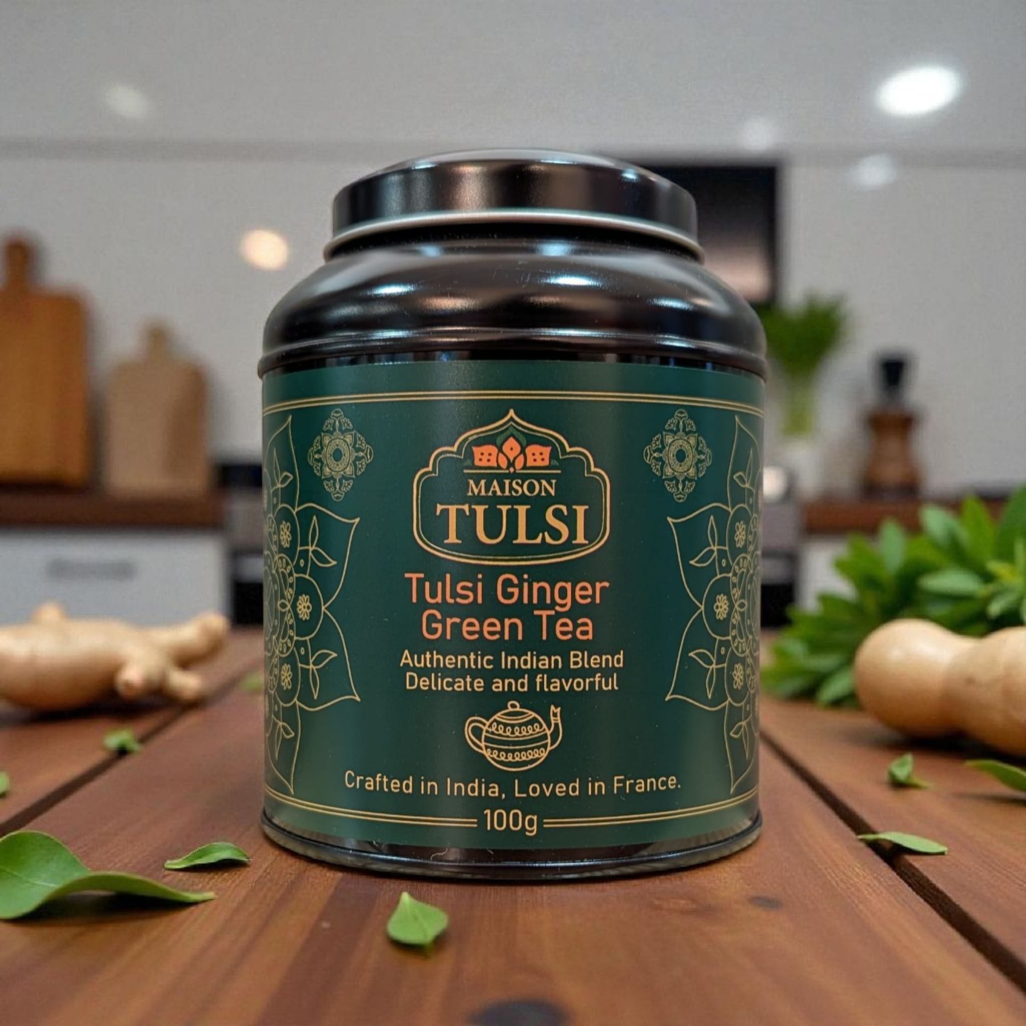 Tulsi Ginger Green Tea - L’Équilibre Naturel