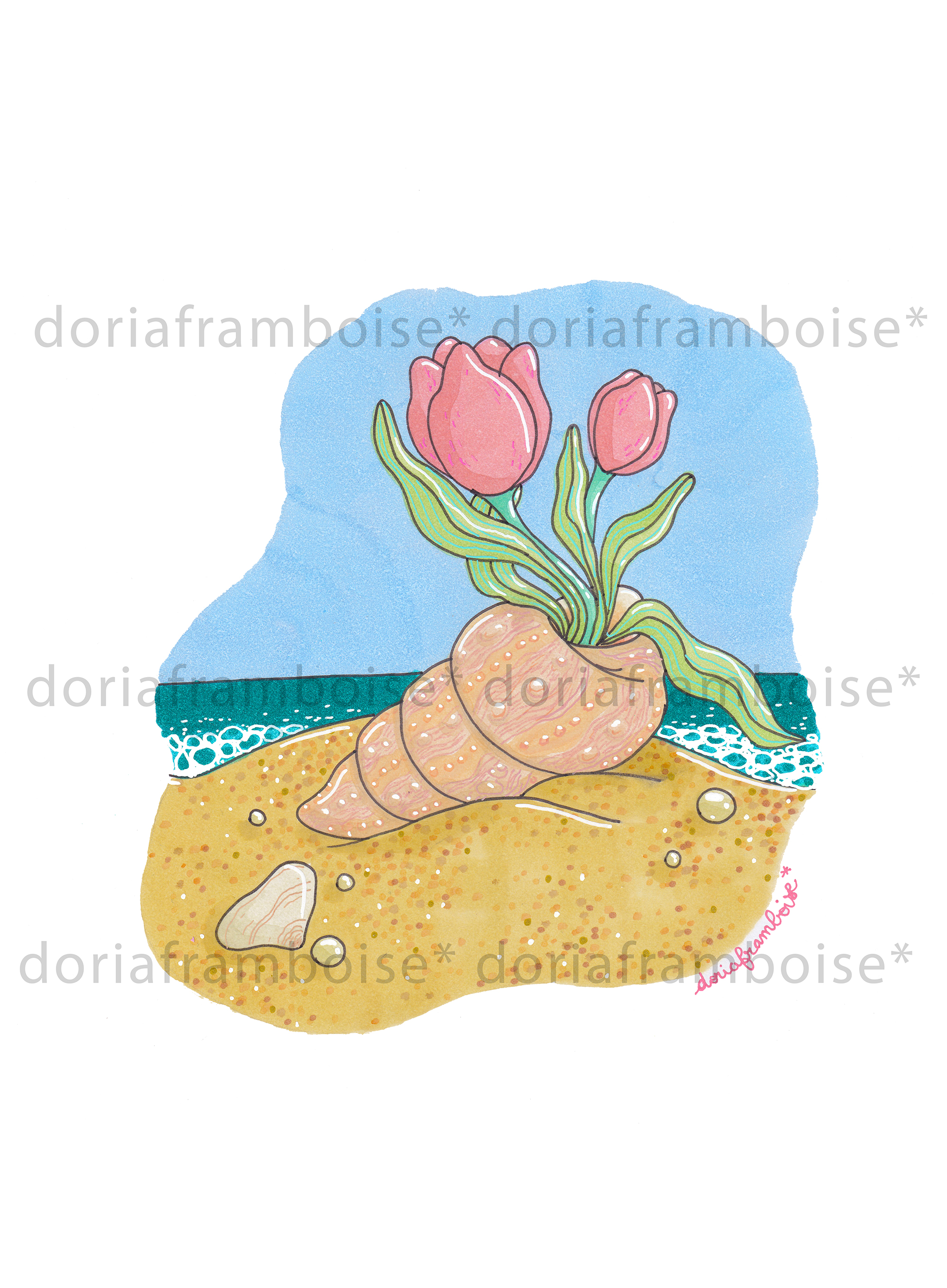 Print A4 - Blooming Shell