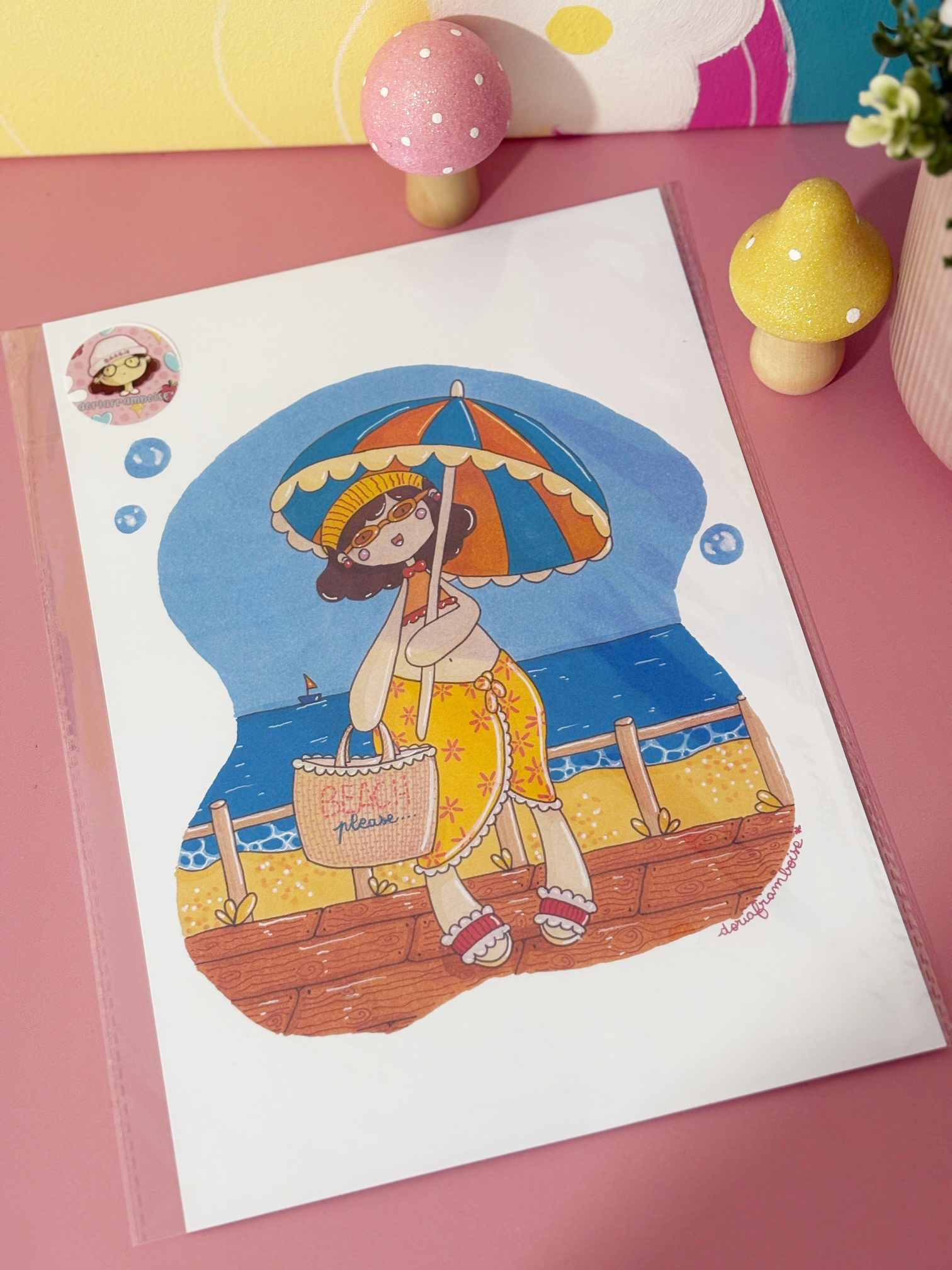 Print A4 - Beach Please