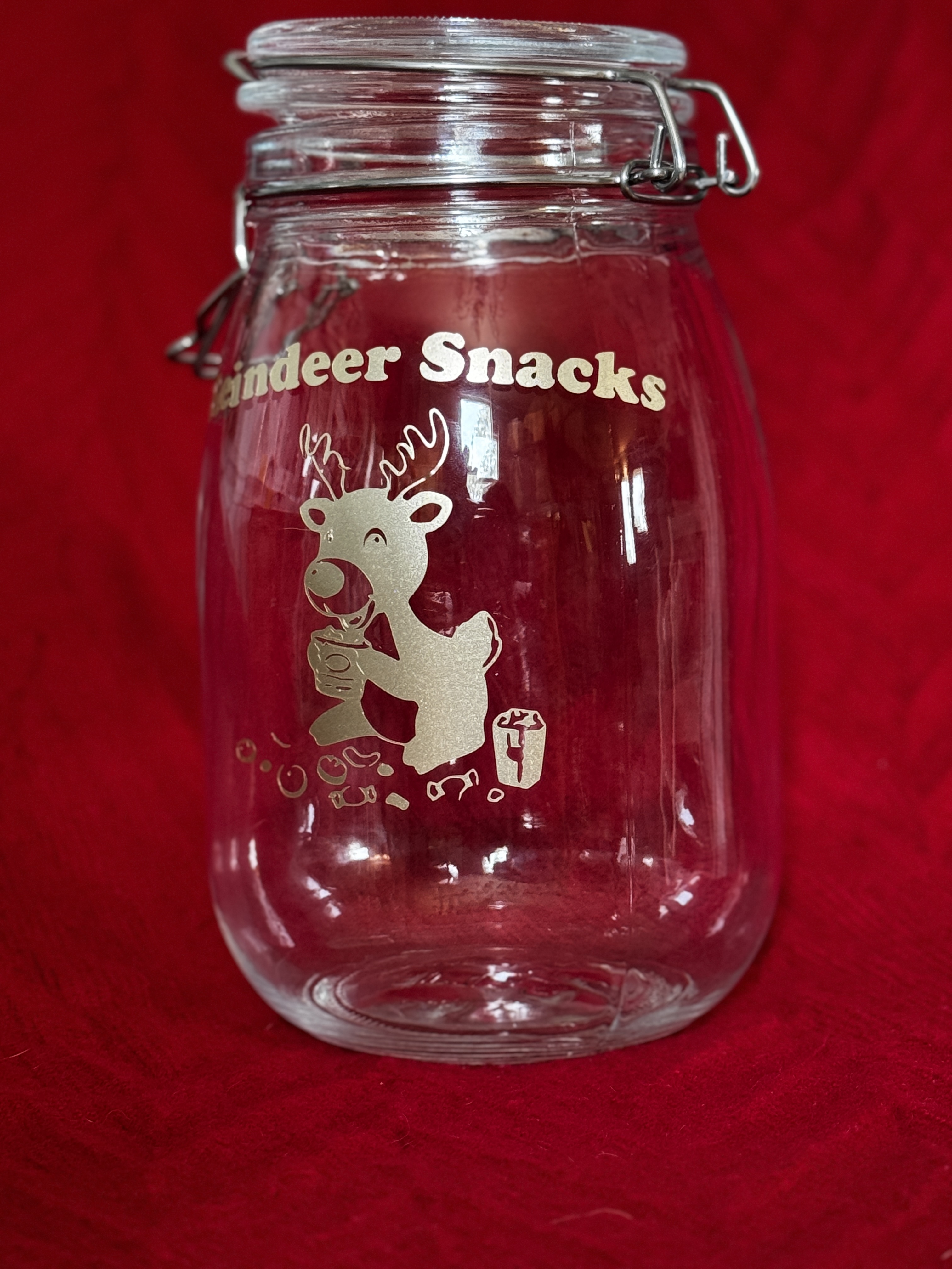 Reindeer Snacks Jar