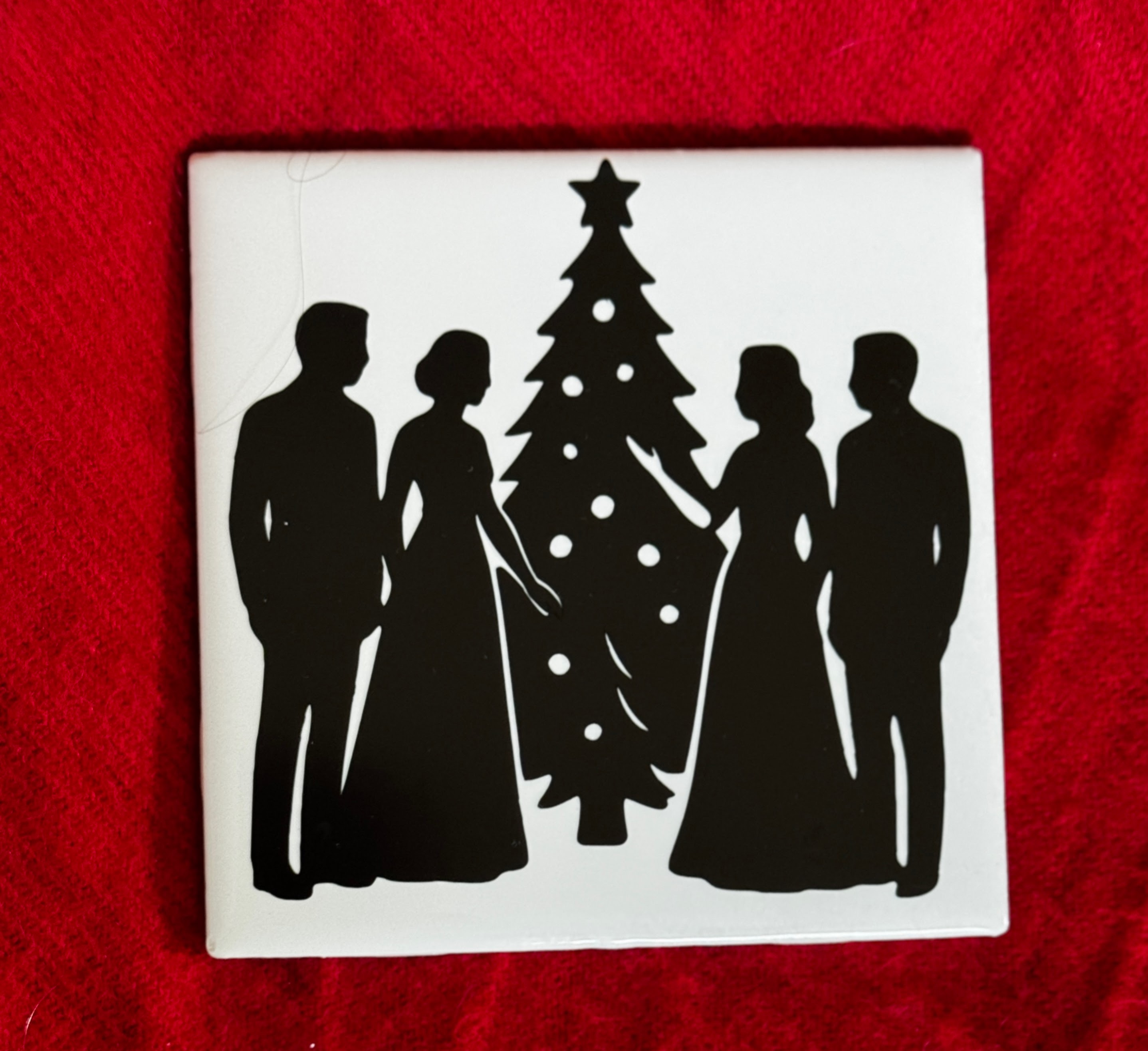 Set of Decorative Ceramic Coasters