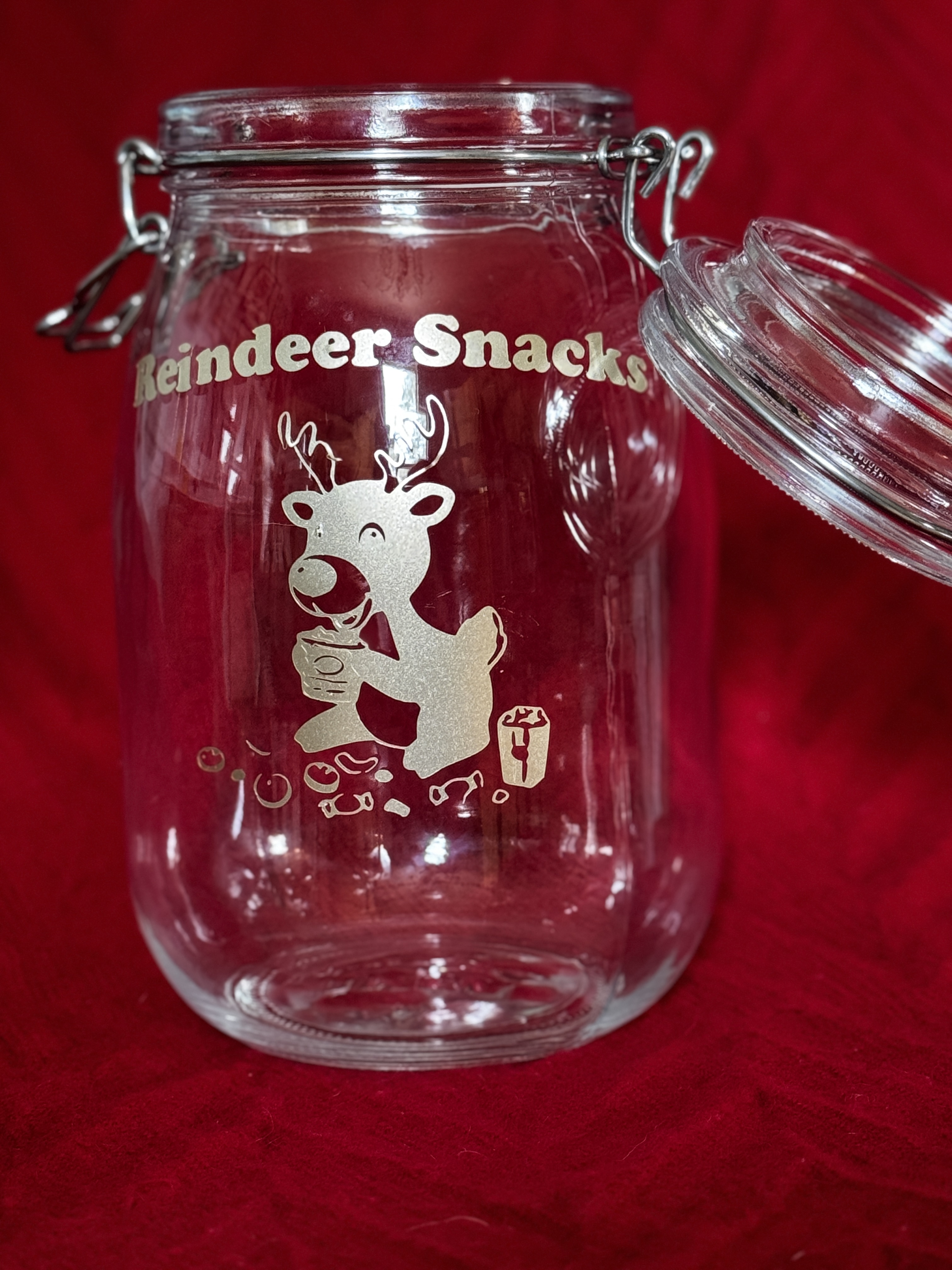 Reindeer Snacks Jar