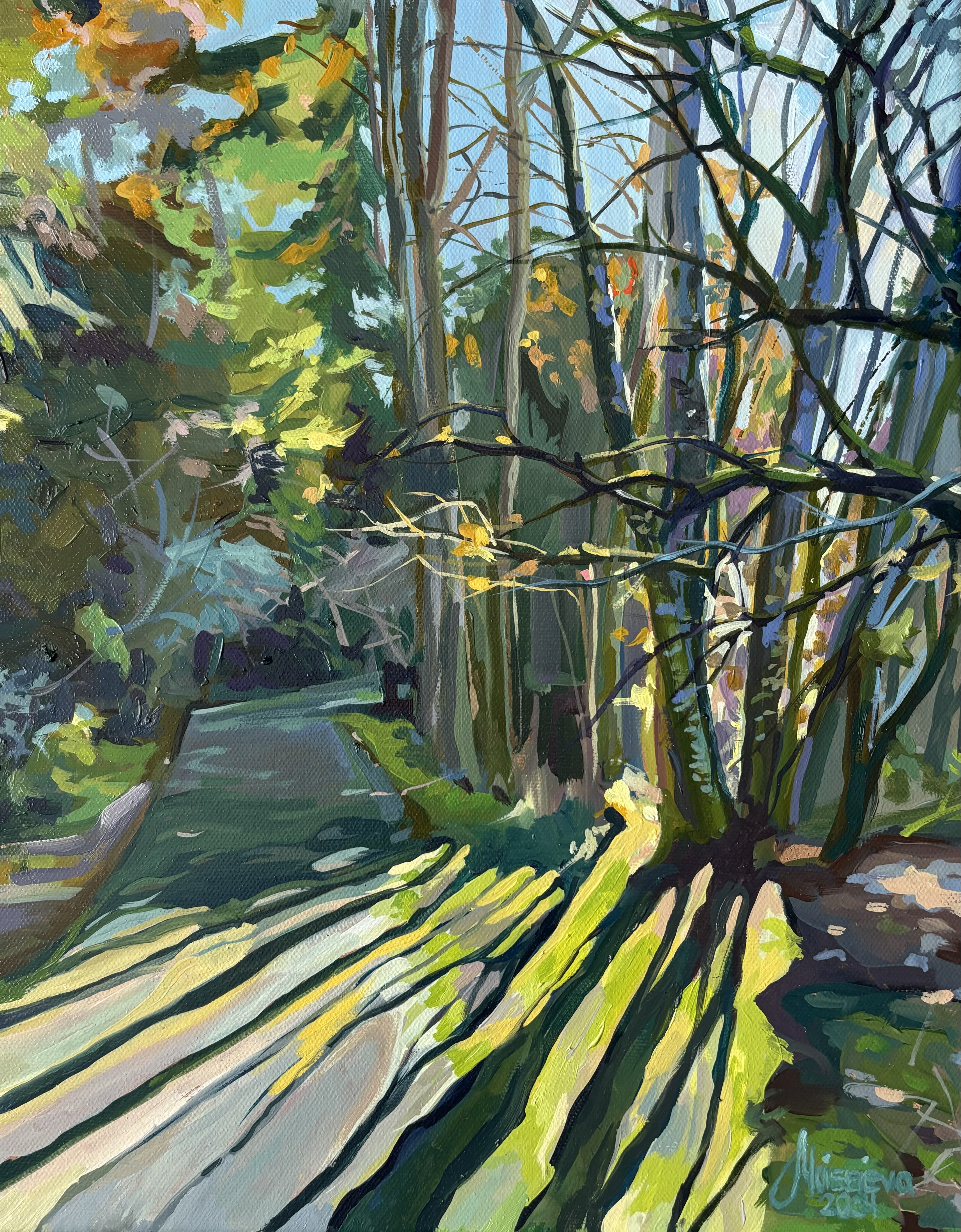 Interweaving sunbeams