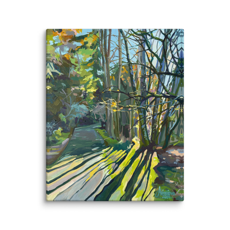 Interweaving sunbeams – Fine Art Canvas Print