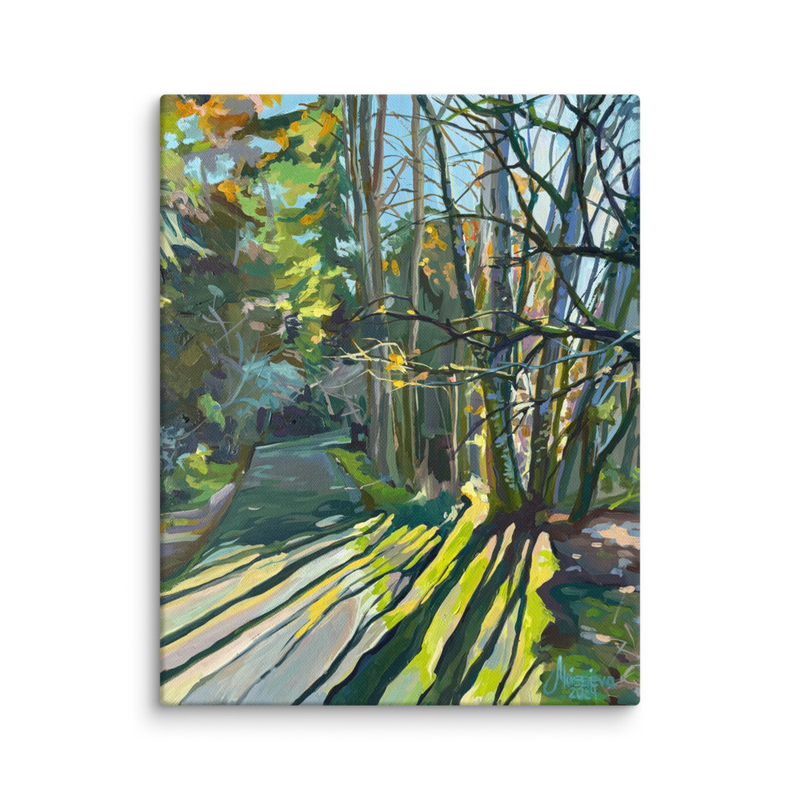 Interweaving sunbeams – Fine Art Canvas Print