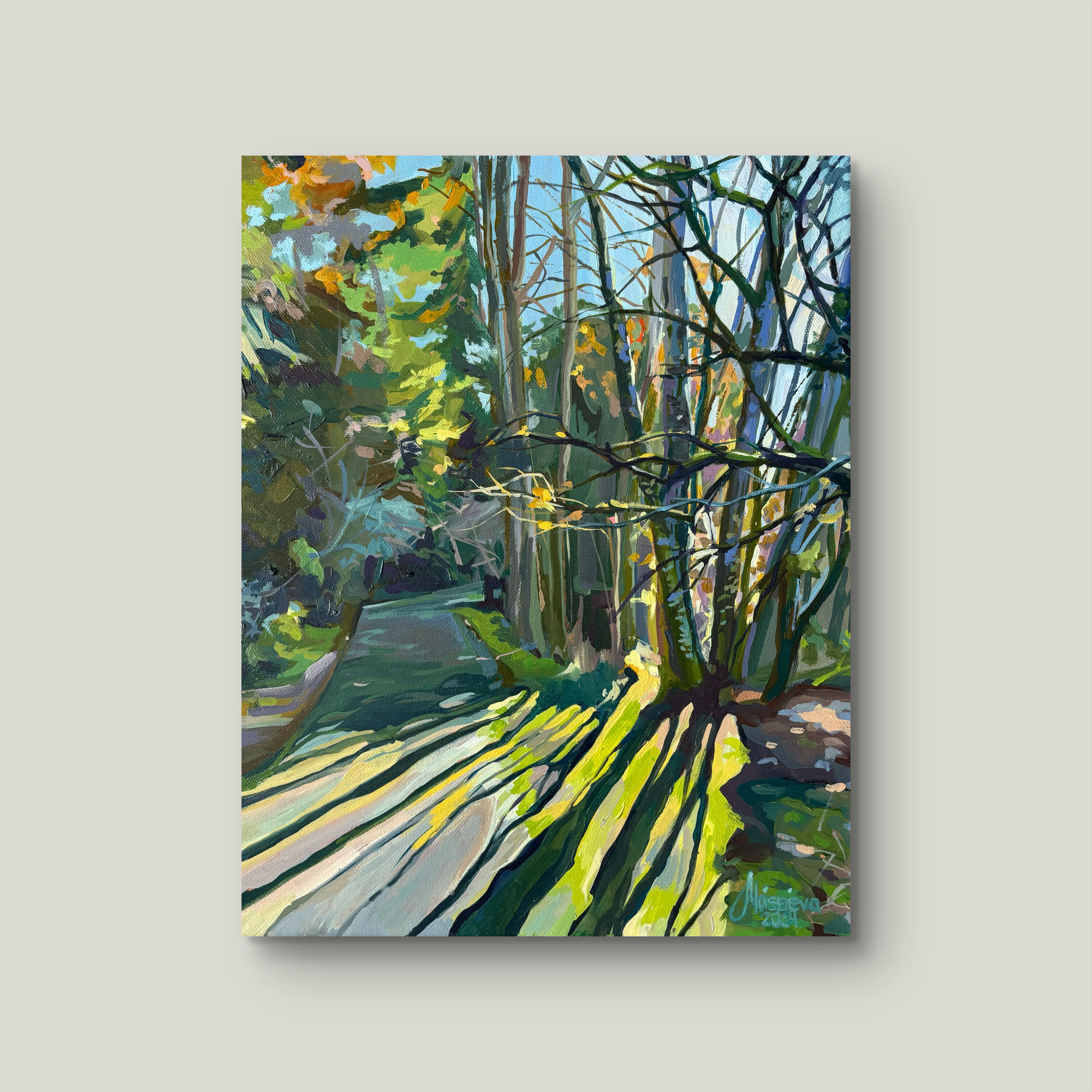 Interweaving sunbeams – Fine Art Canvas Print