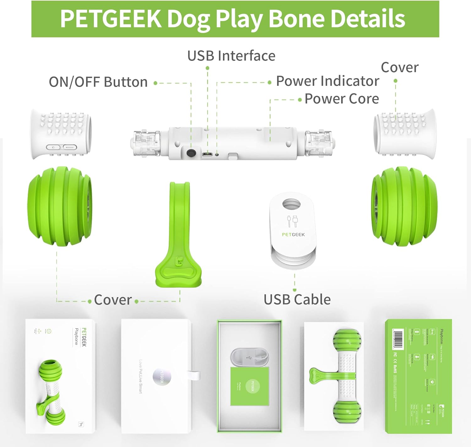OS automatique poursuite + 1 recharge PETGEEK