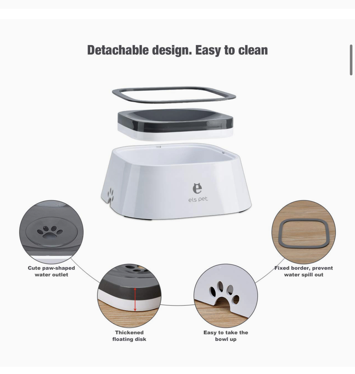 Gamelle anti-débordement