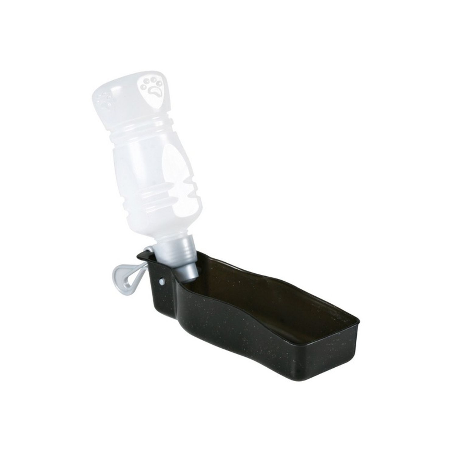 Distributeur d’eau portable pour chien en randonnée.