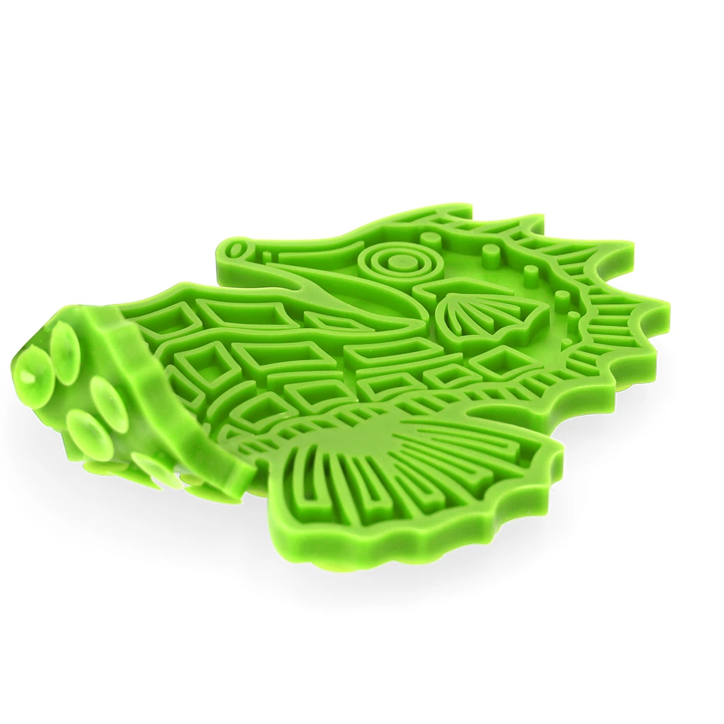 Eat Slow Live Longer Lick Mat Seahorse