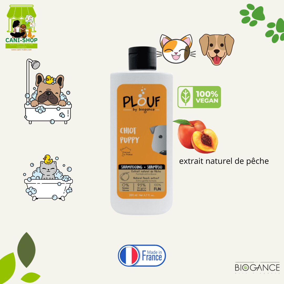 SHAMPOOING CHIOT PLOUF