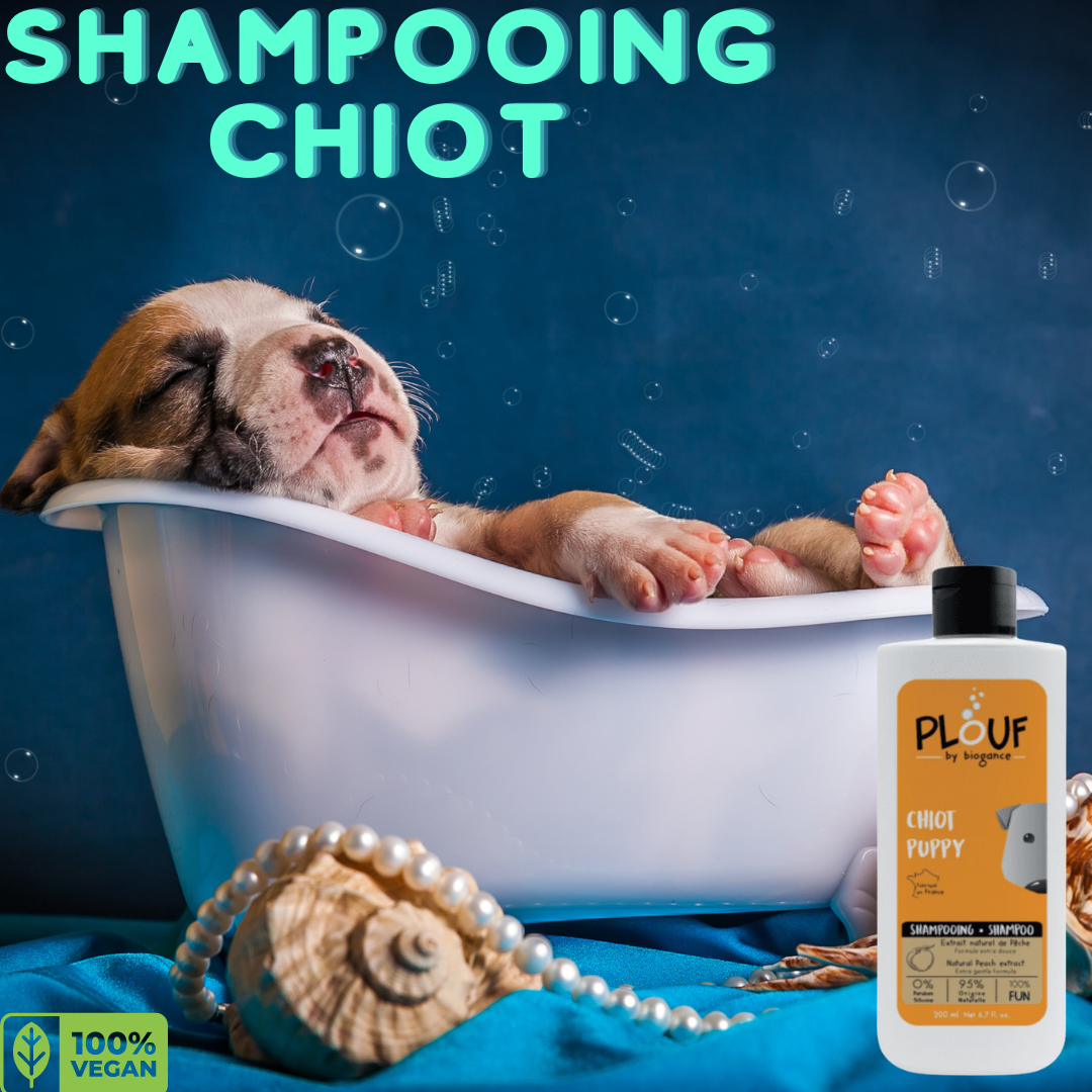 SHAMPOOING CHIOT PLOUF