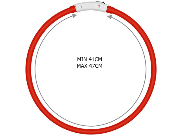 Cllier lumineux visibilité Vert ou Rouge