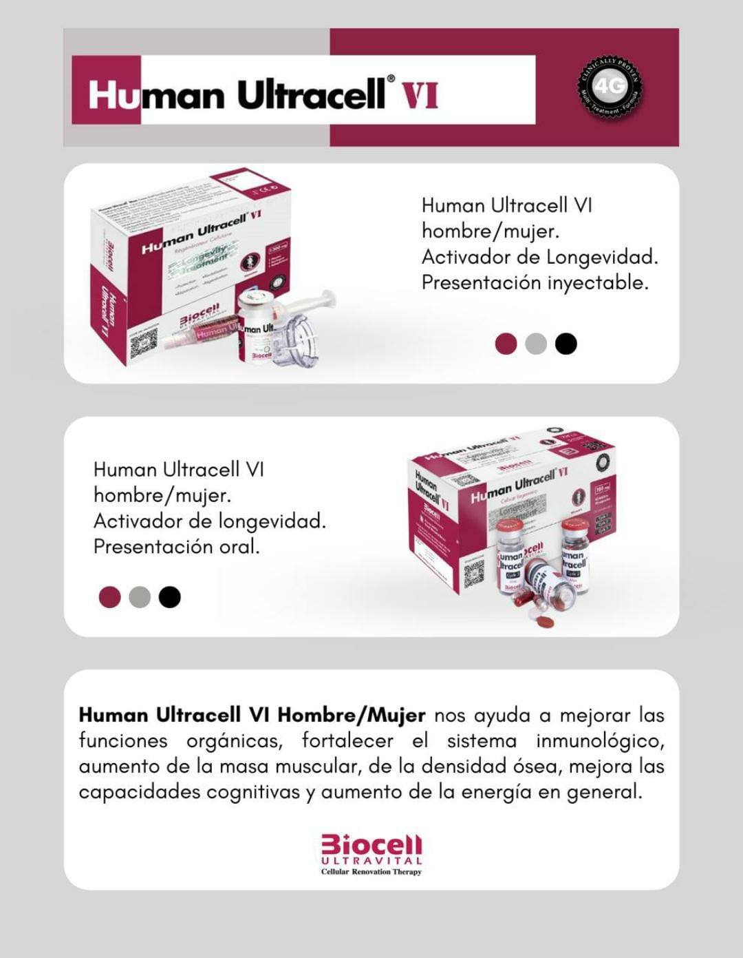 HUMAN ULTRACELL HOMBRE/ inyectable