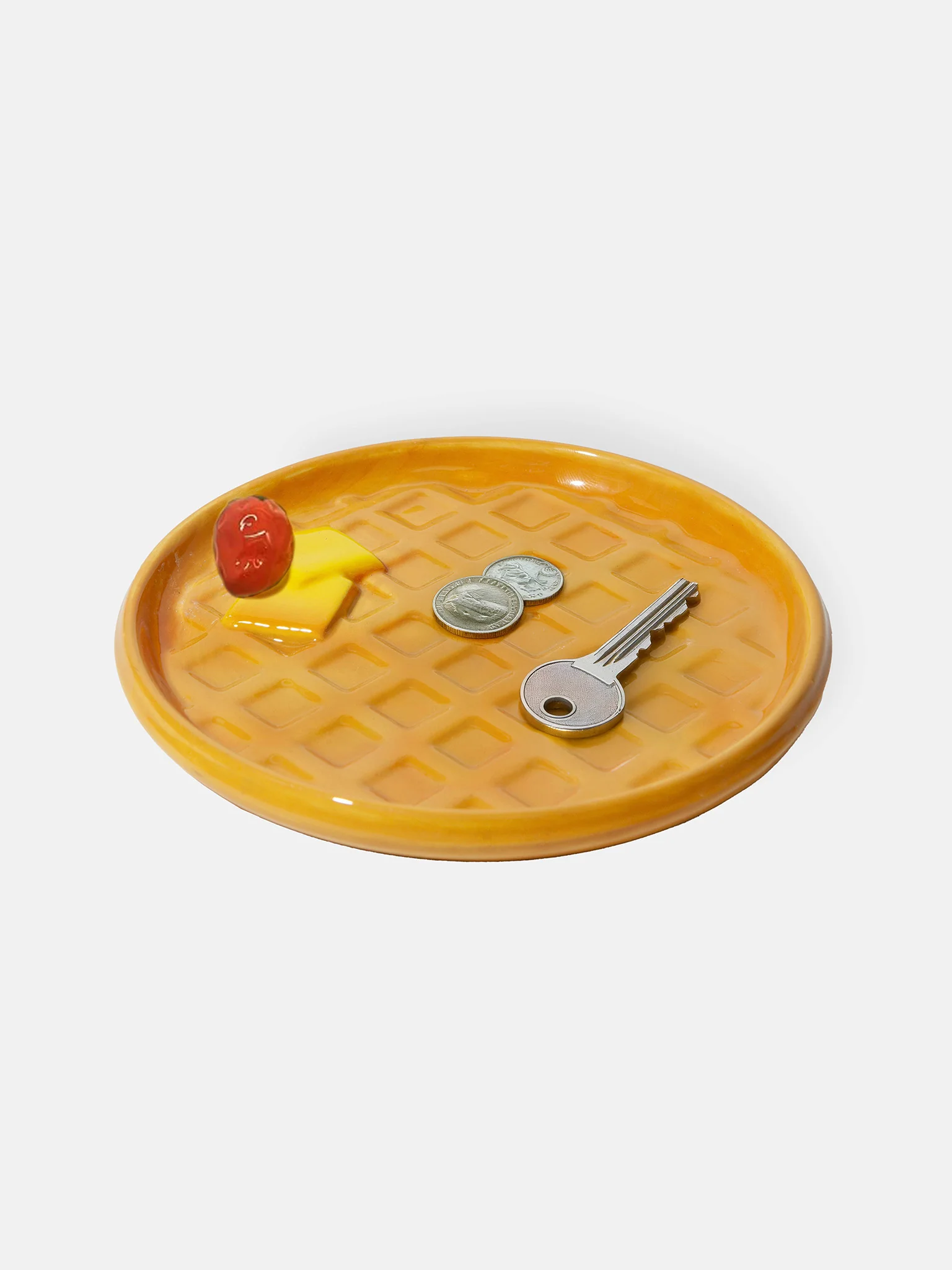 Assiette décorative "gaufre"