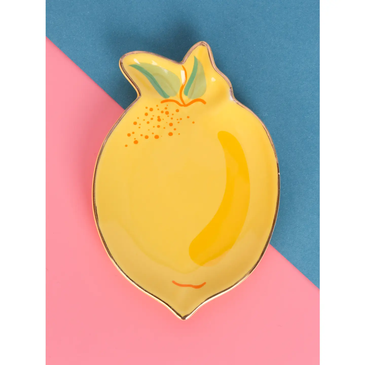 Assiette en forme de citron