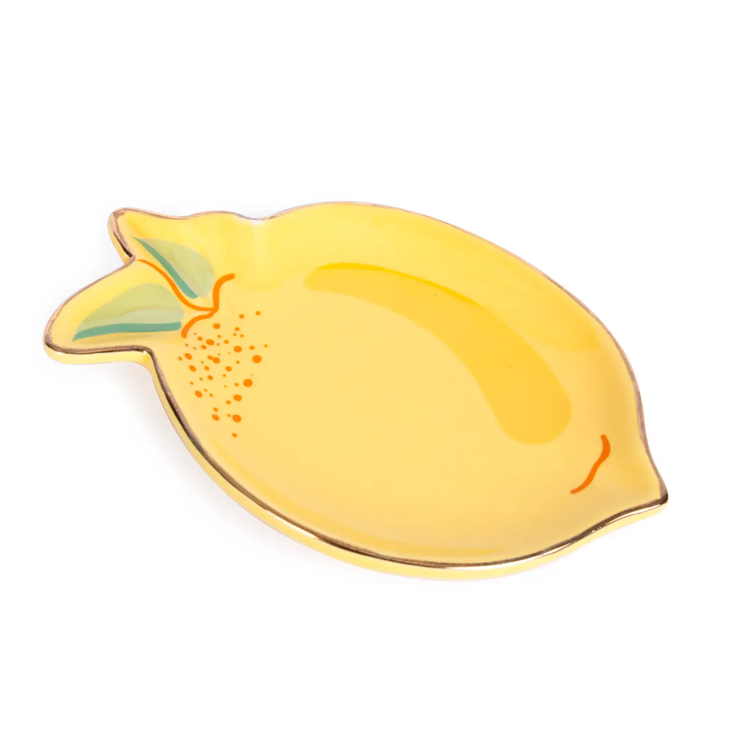Assiette en forme de citron