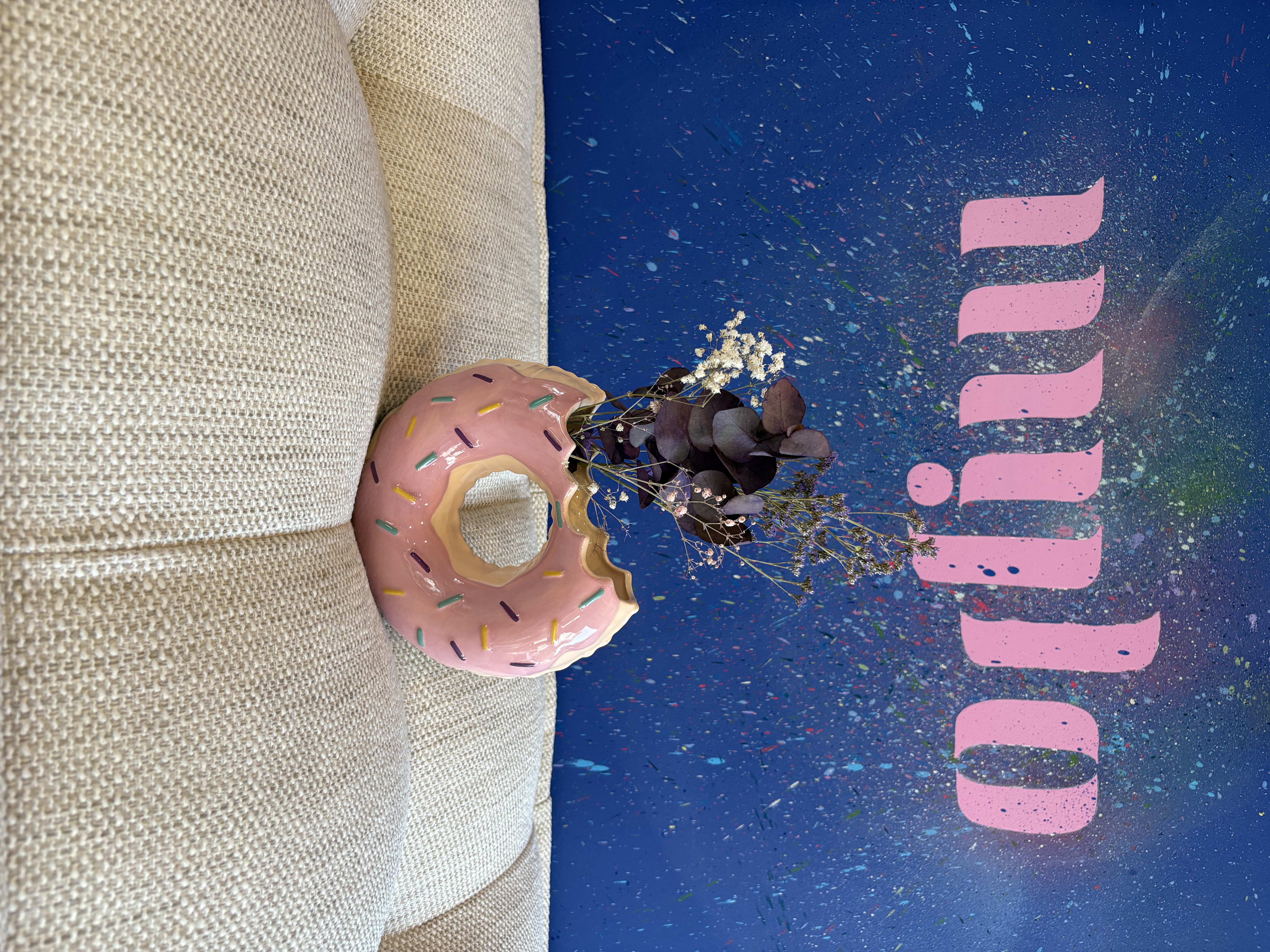 Vase en forme de donut