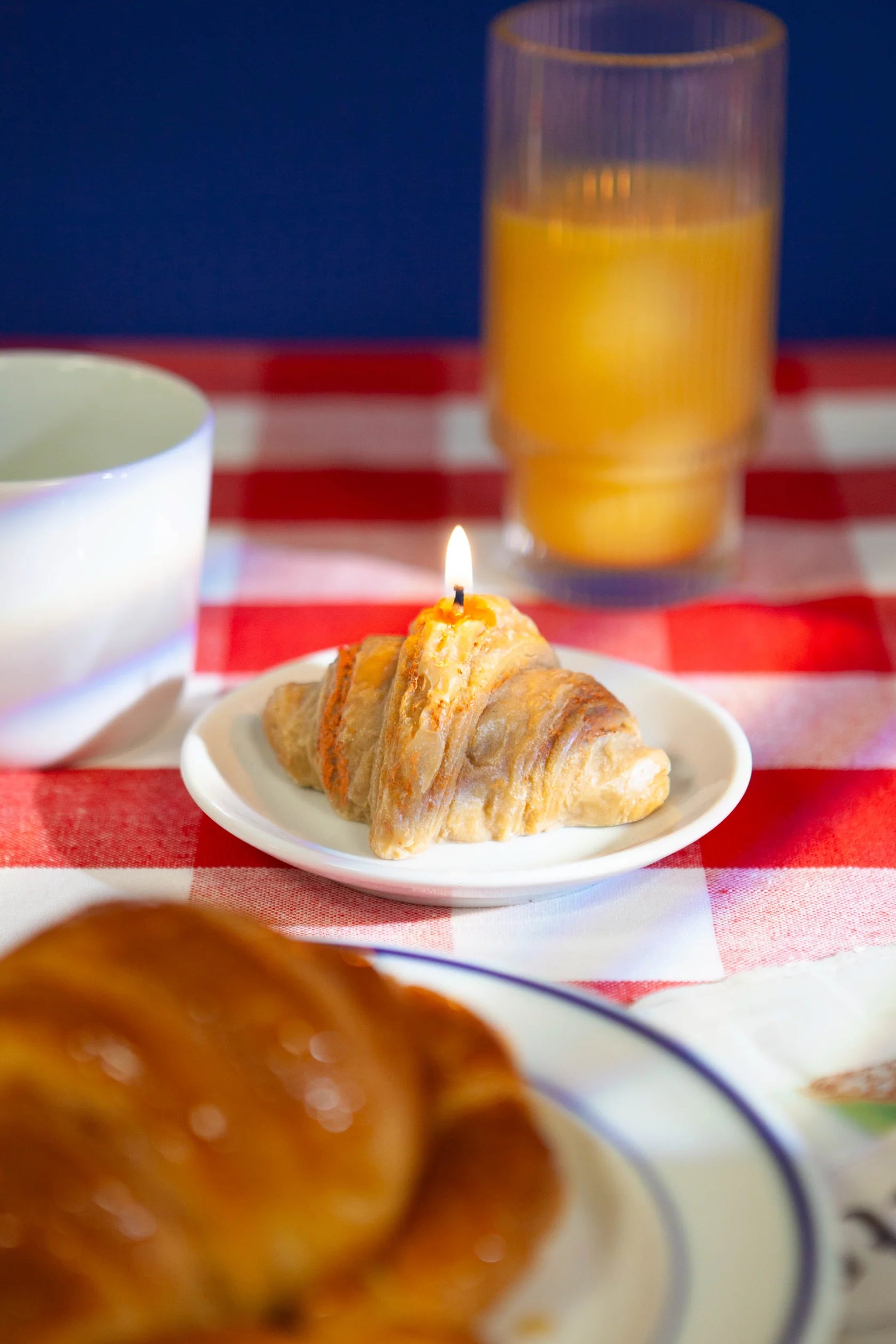 Bougie en forme de croissant