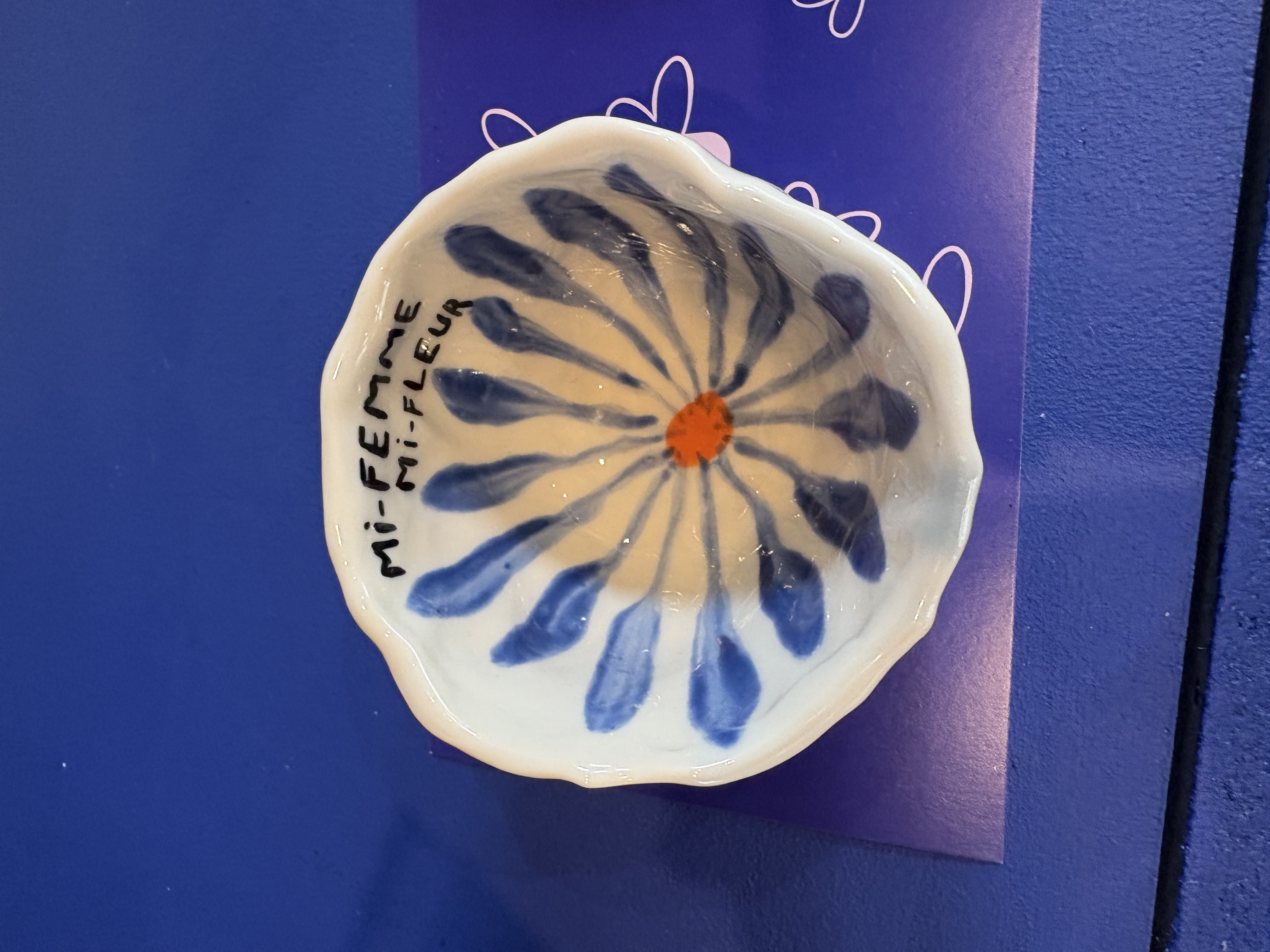 Bol en céramique « Mi-Femme Mi-Fleur »