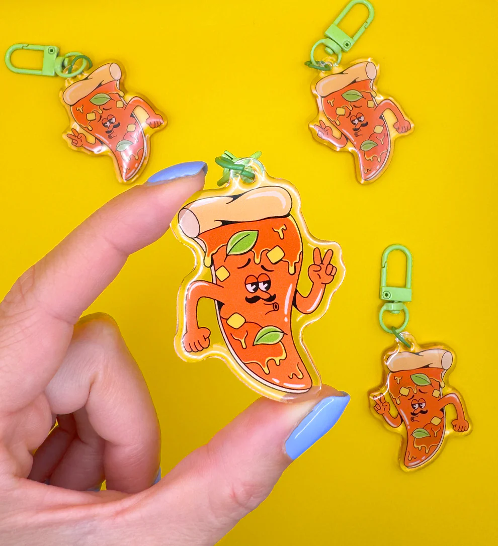 Porte-clé pizza ciao gigino