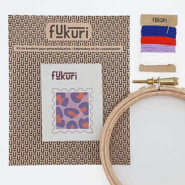 Kit Broderie Timbre Léopard