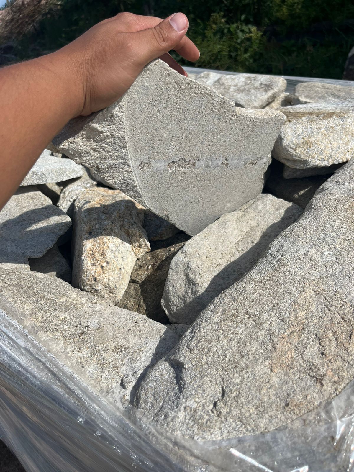 Pedra Moledo Cinza Clara