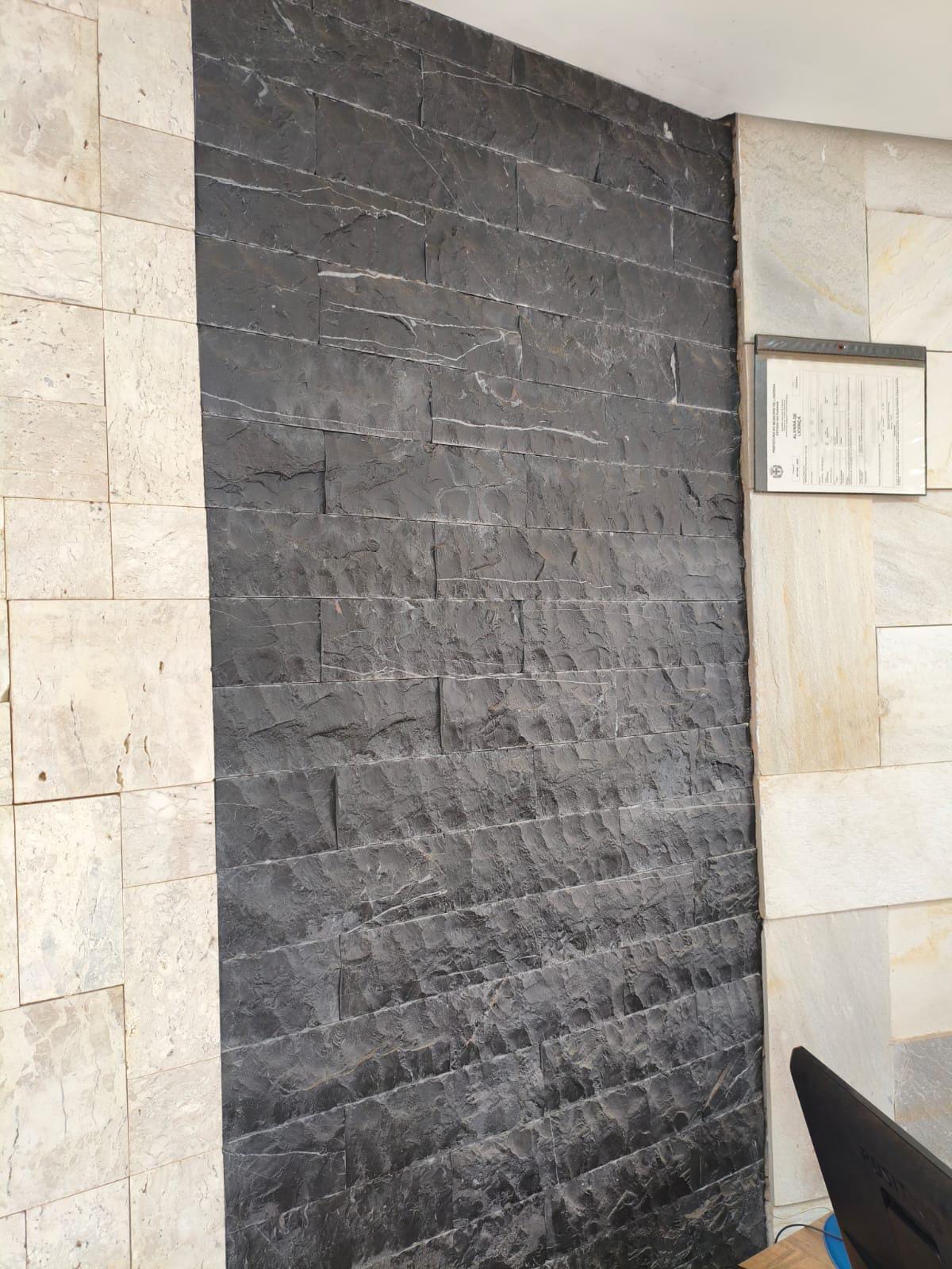 Travertino Rock face Evo Black