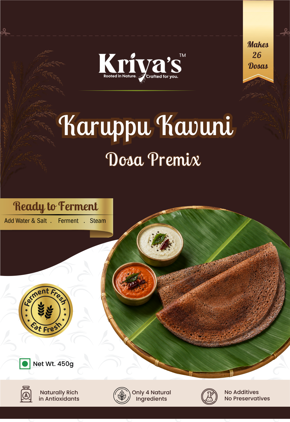 Kriya's Karuppu Kavuni Dosa Premix