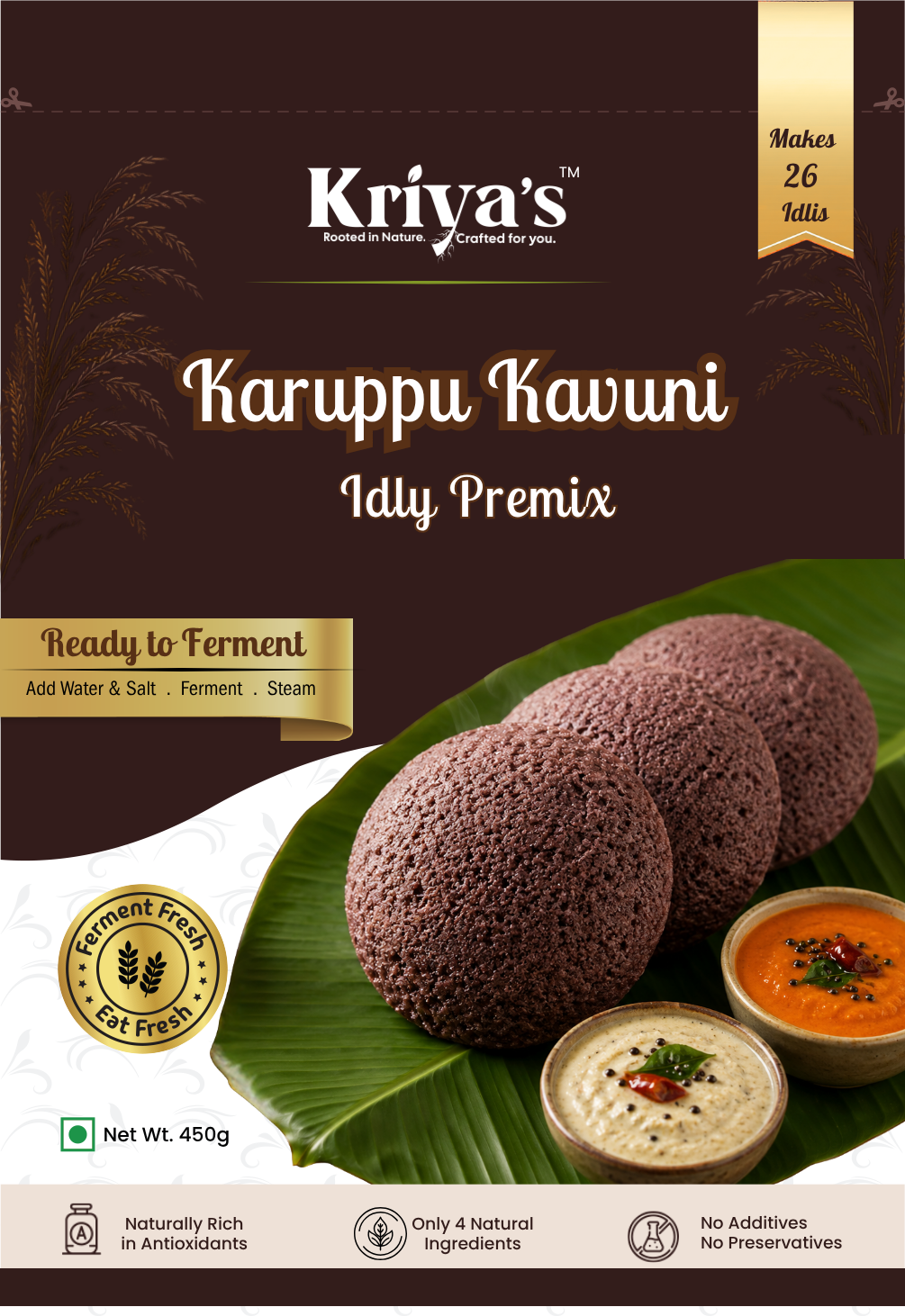 Kriya's Karuppu Kavuni Idly Premix