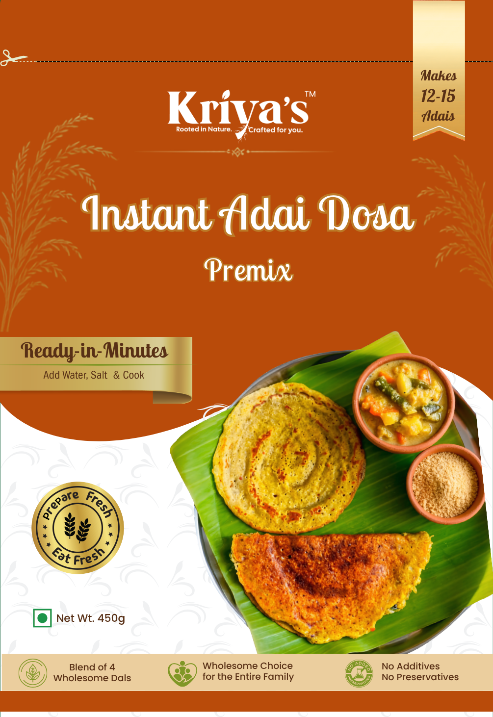 Kriya's Instant Adai Dosa Premix
