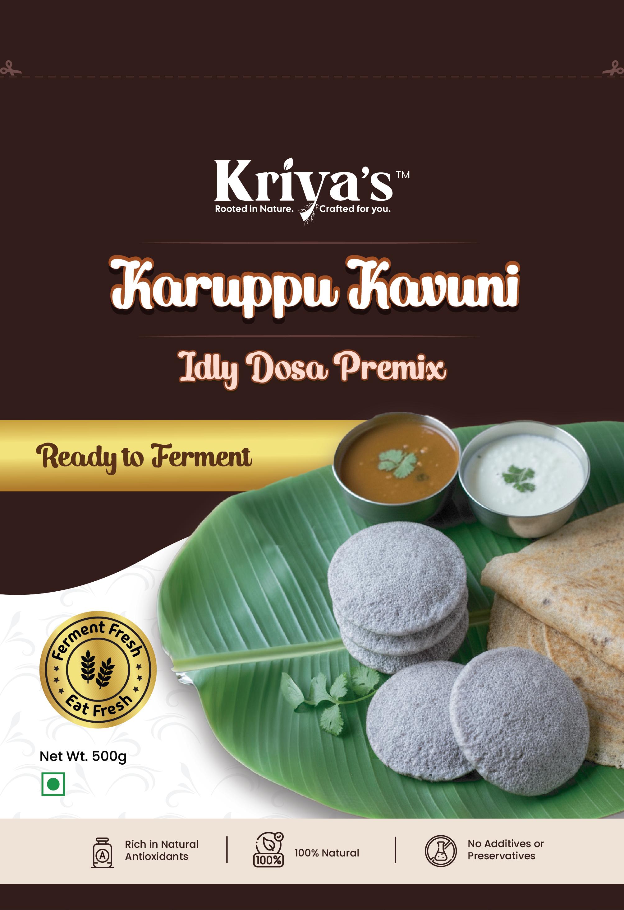 Kriya's Karuppu Kavuni Idly Dosa Premix