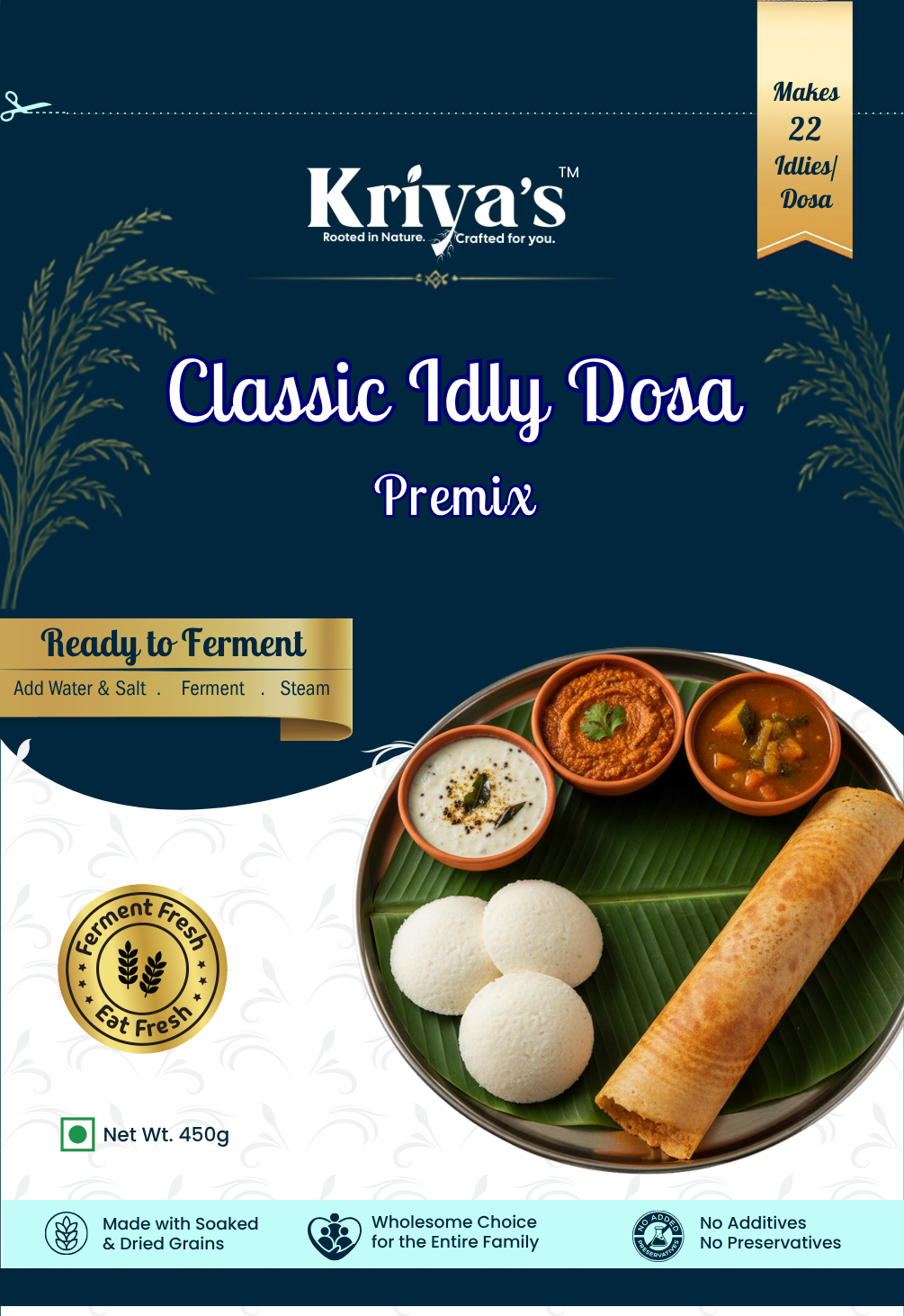 Kriya's Classic Idly Dosa Mix