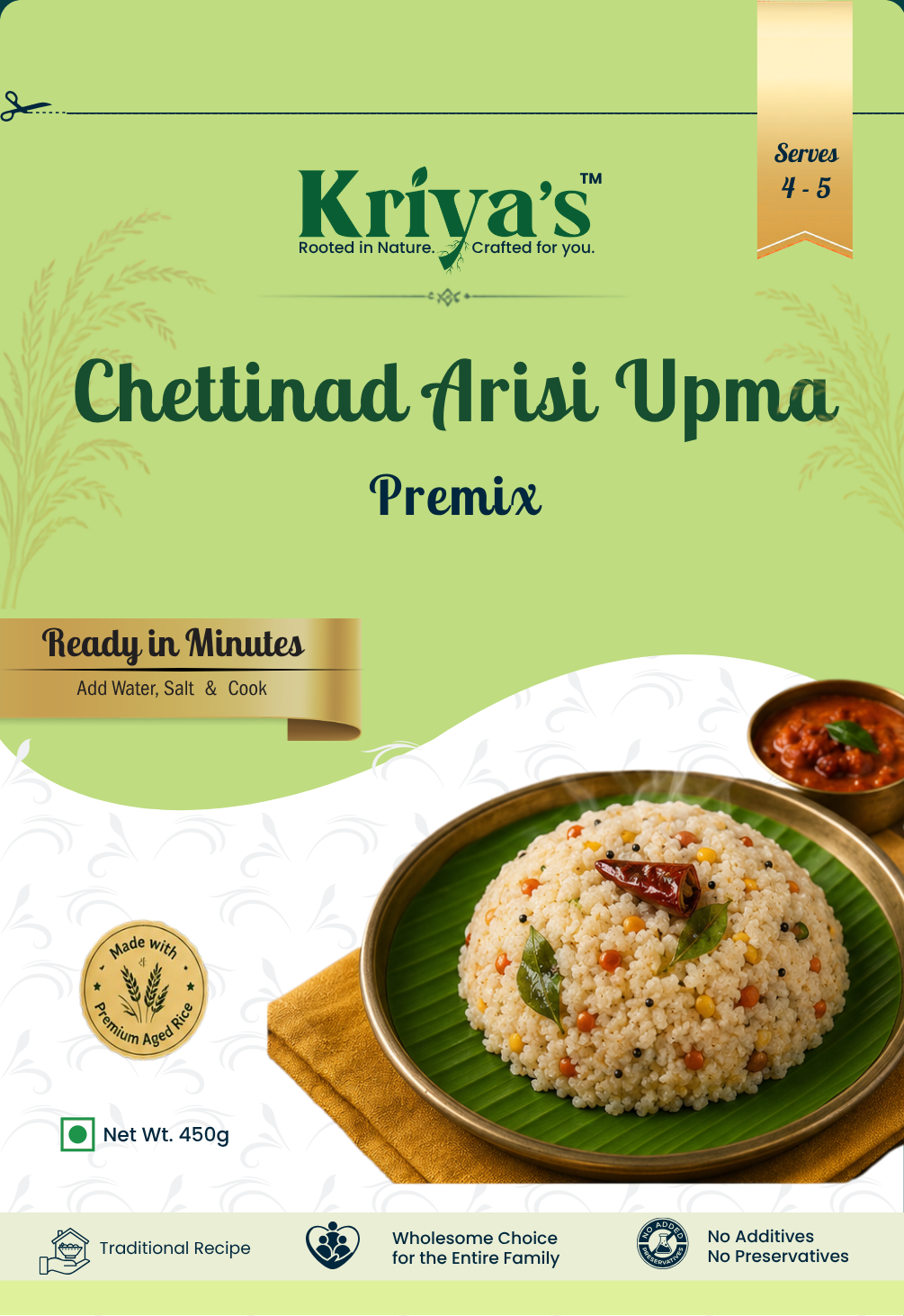 Kriya's Chettinad Arisi Upma Premix