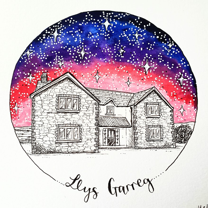 Dyfrlliw Gwreiddiol / Original Watercolour