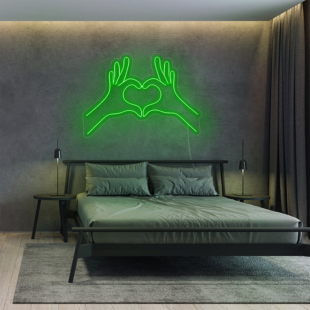 Néon LED “Mains en Cœur” 