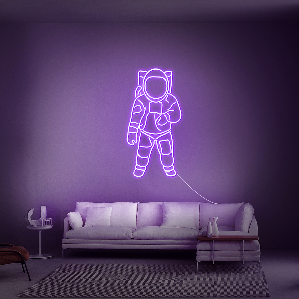 Néon LED “Astronaute” – Déco Murale Spatiale