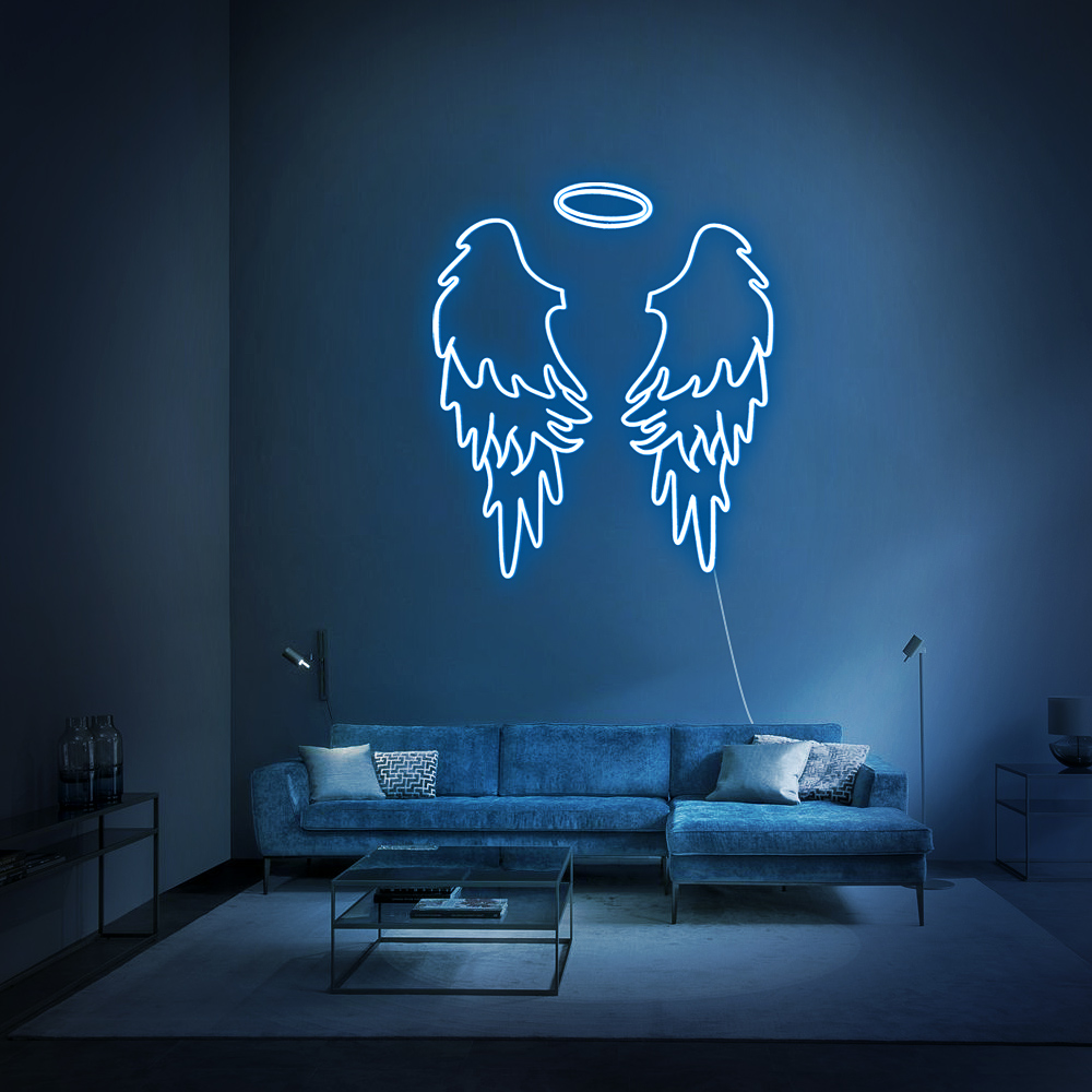 Néon LED “Angel Wings” – Ailes d’Ange Murales 